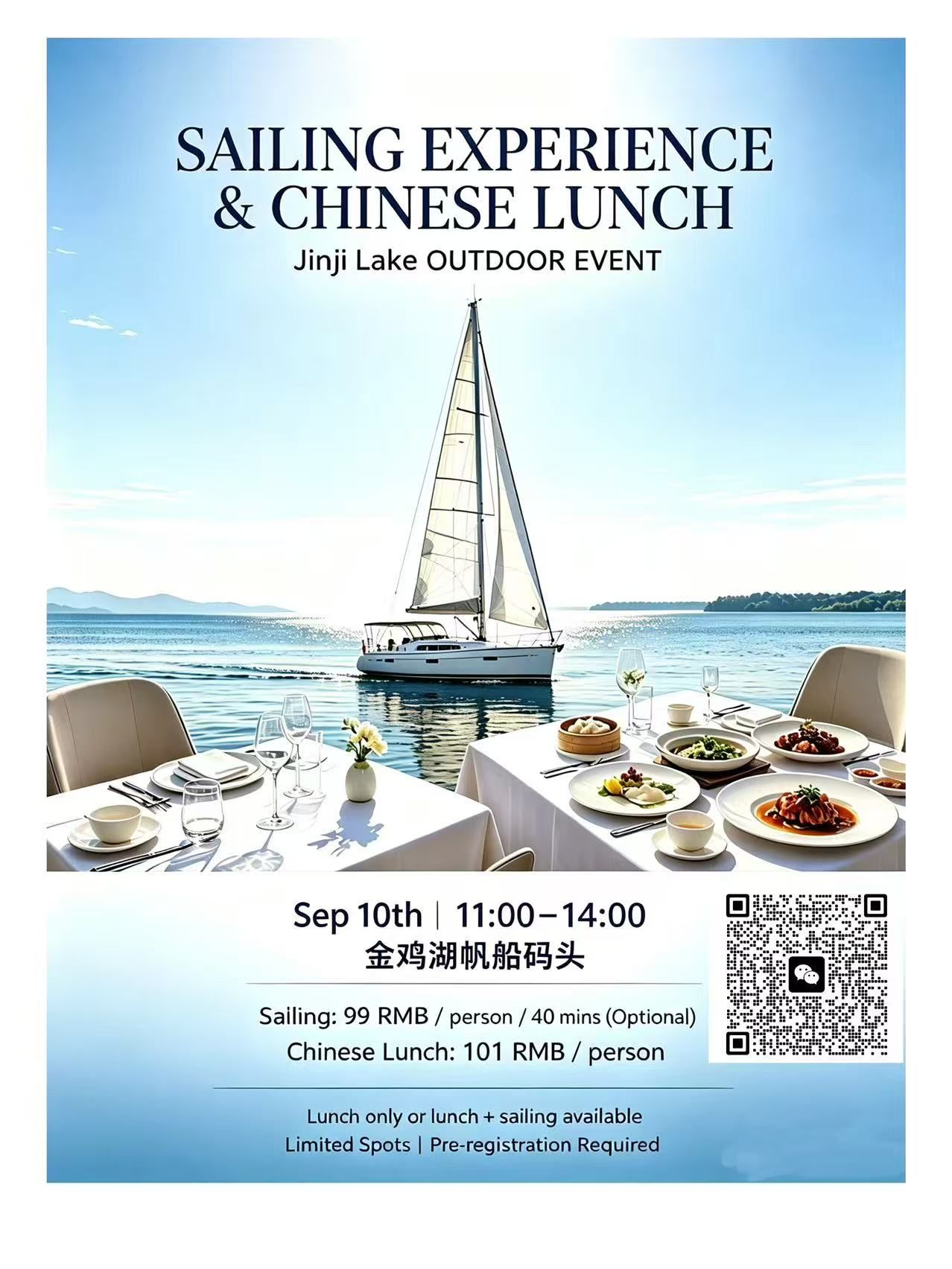 Sailing Experience & Outdoor Lunch